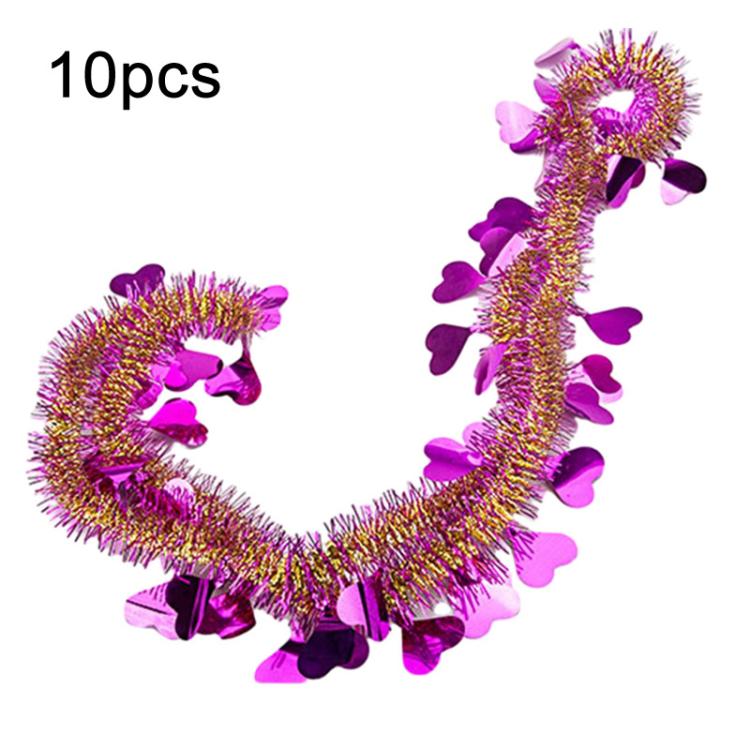 Heart-shaped Ribbon Party Supplies Birthday Christmas Wedding Room Decoration Strips Garlands