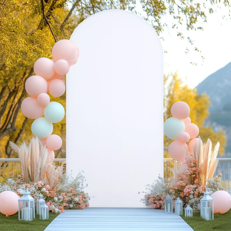 Arch Fabric Cover U Shape Spandex Stretch Cloth Cover Wedding Birthday Party Background Decoration