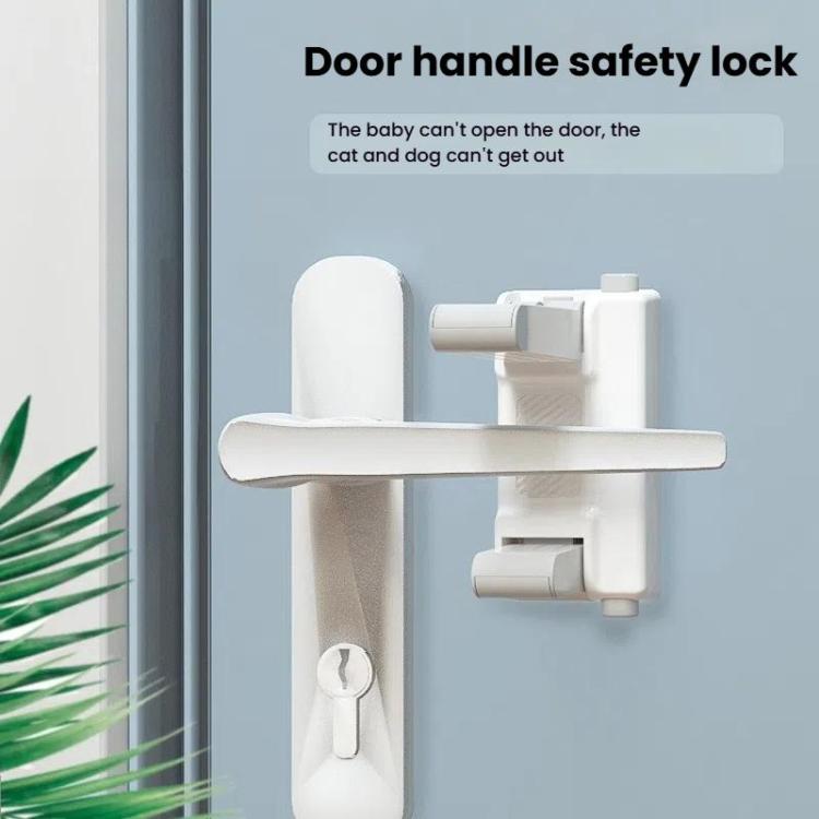 Anti-open Door Child Security Lock Baby Anti-theft Door Latch Anti-cat Dog Doorknob Lock