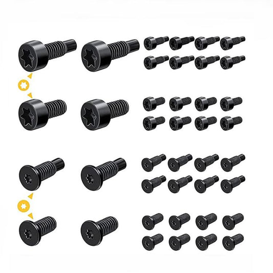 40pcs /Pack T6 T15 Security Tamper-Proof Torx Screws with Anti-Theft Holes for Ring Doorbell & Camera Mounting