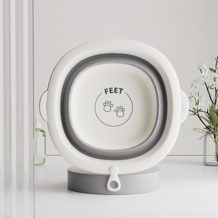 Children Silicone Folding Washbasin Portable Thickened Hangable Butt Washbasin For Babies