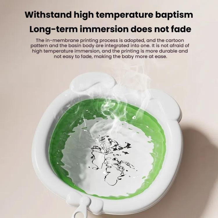 Children Silicone Folding Washbasin Portable Thickened Hangable Butt Washbasin For Babies