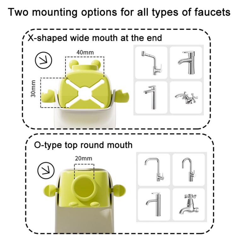 Children Silicone Faucet Extender Household Splashproof Baby Cartoon Handwashing Faucet Extender