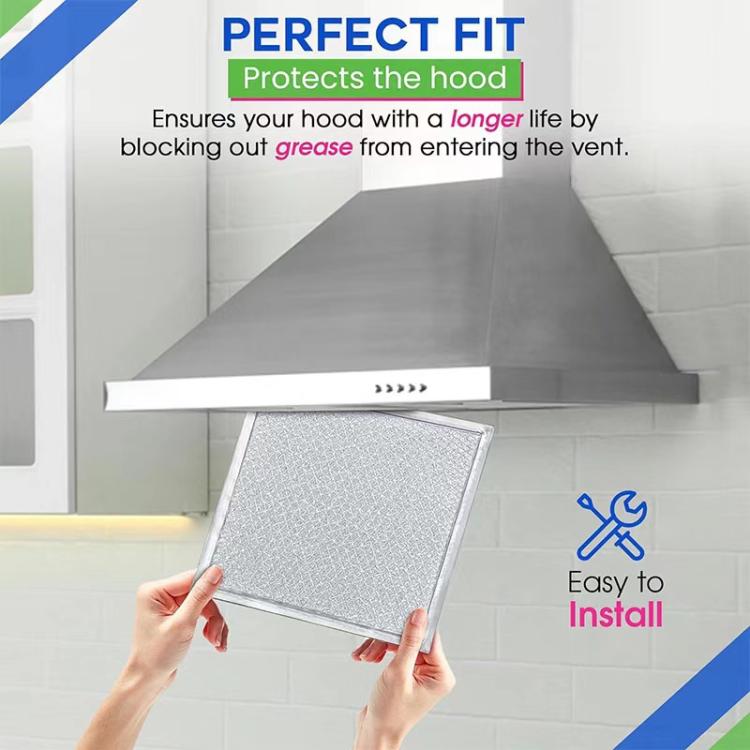 For Ventline BCC024600 2pcs 8x8 Inch Range Hood Vent Filter Replacement Parts