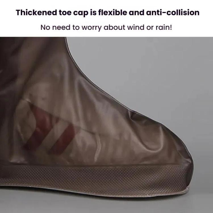 38cm Outdoor PVC Thickened Anti-Skid Rainproof High-Top Shoe Covers
