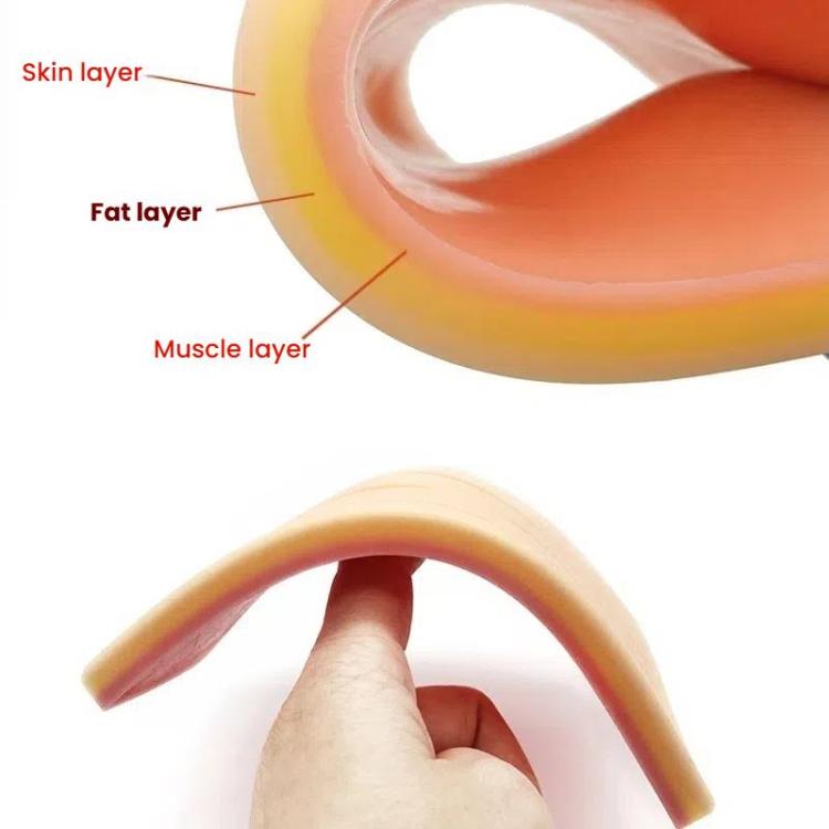 Anti-tear Silicone Wound Suture Training Model Surgical Suture Practice Simulated Skin Silicone Pad