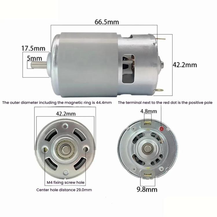 775 Micro Motor Garden Tools High Pressure Water Pump Air Pump Equipment Fan DC Motor