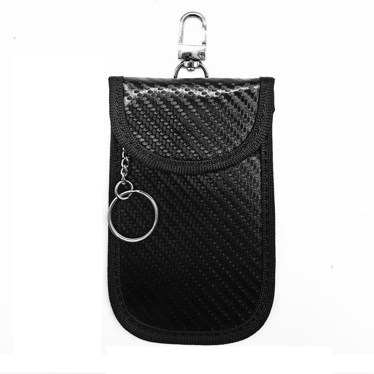 RFID Blocking Car Key Holder Anti-Skimming Carbon Fiber Key Case for Vehicles, Credit Cards & Electronics