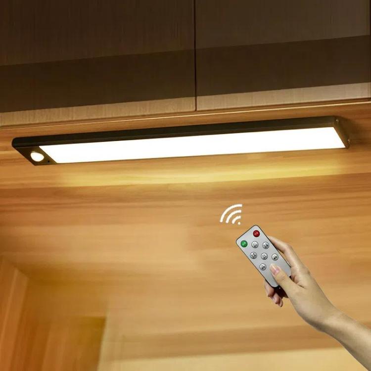 Rechargeable Motion Sensor Light Bar Cabinet Wardrobe Lamp With Remote Control