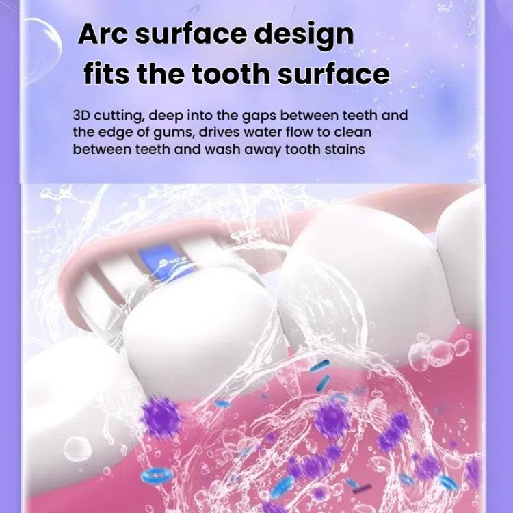 Rechargeable Sonic Electric Toothbrush for Adults with Custom Mode, Antibacterial Brush Heads, Smart Timer