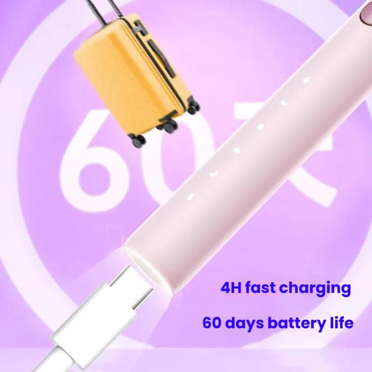 Rechargeable Sonic Electric Toothbrush for Adults with Custom Mode, Antibacterial Brush Heads, Smart Timer