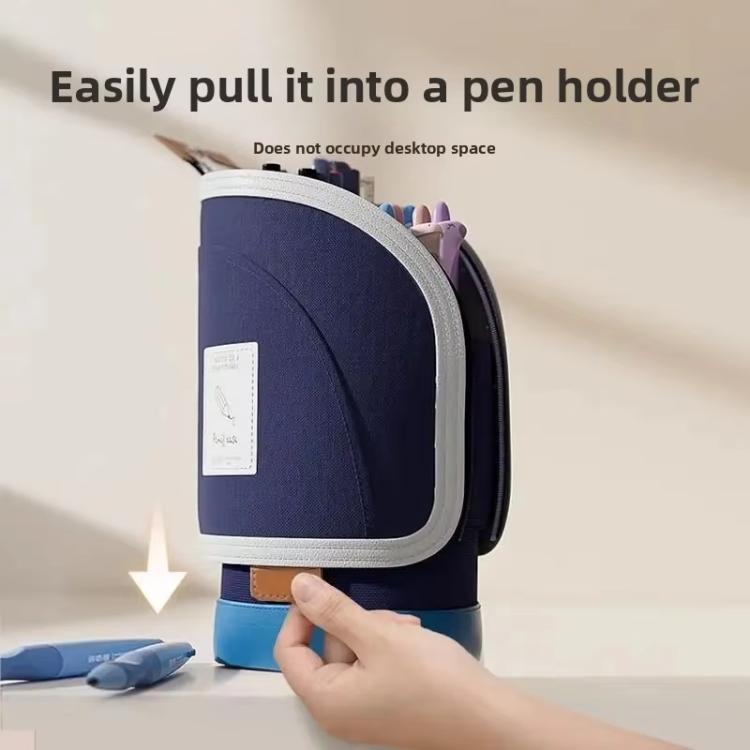 Vertical Pencil Cases Expandable Large Capacity Desk Stationery Organizer For Students