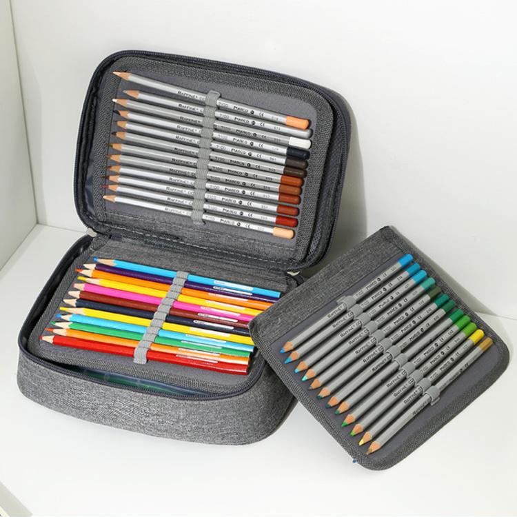 72-Slot Art Pencil Case Organizer Durable & Portable Colored Pencils Holder Artist Supplies Storage