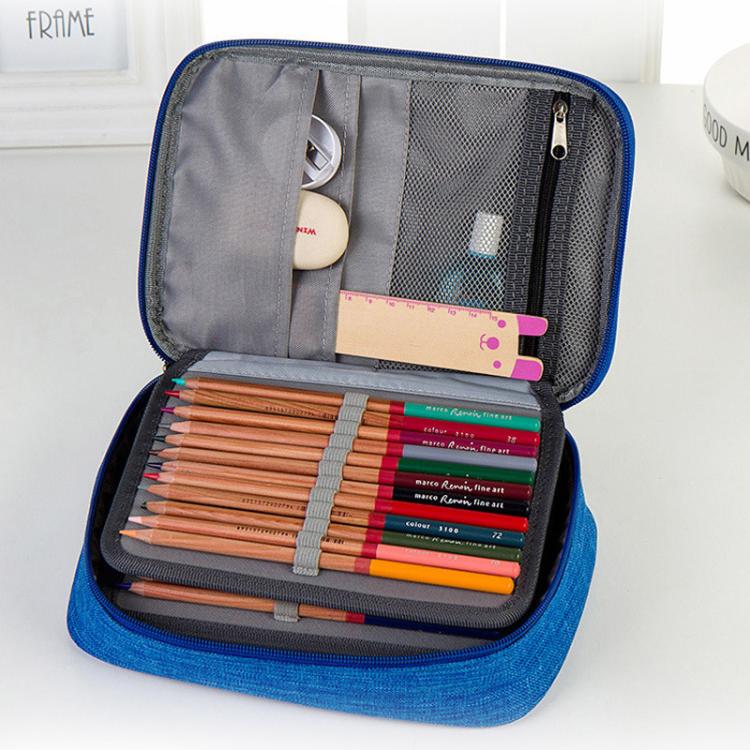 72-Slot Art Pencil Case Organizer Durable & Portable Colored Pencils Holder Artist Supplies Storage