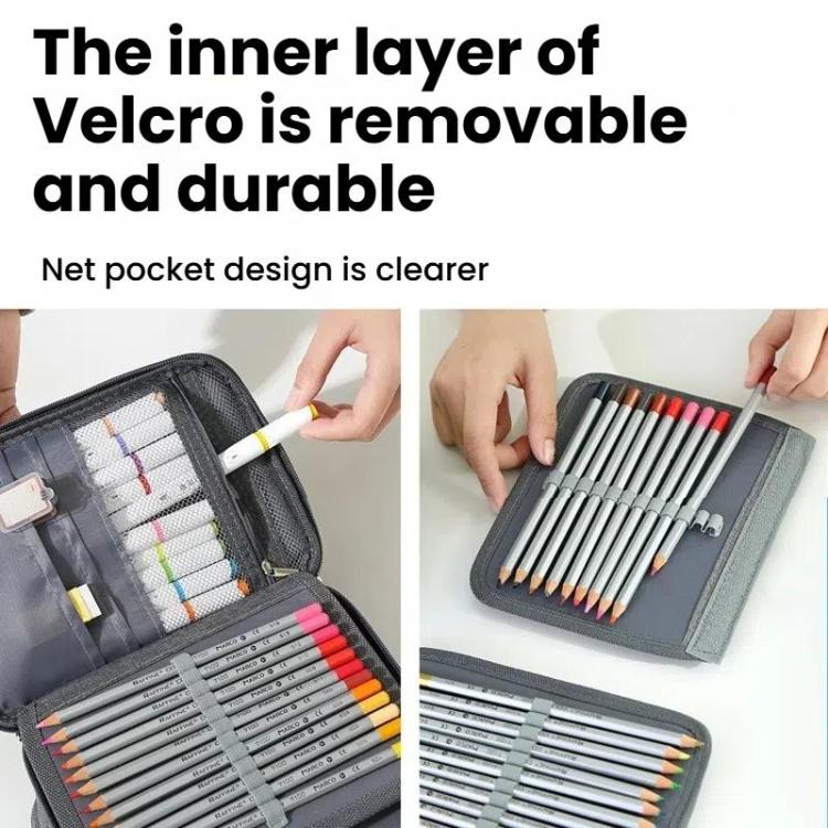 72-Slot Art Pencil Case Organizer Durable & Portable Colored Pencils Holder Artist Supplies Storage