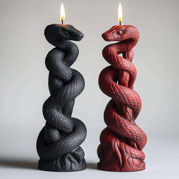 Snake-Shaped Aromatherapy Candle Silicone Mold DIY Diffuser Stone Gift Mold