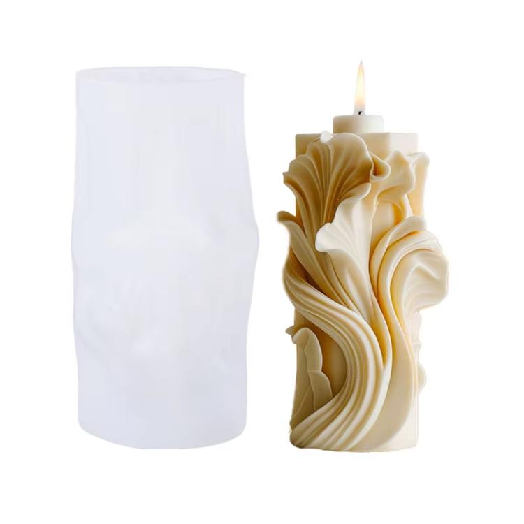 Spiral Wave Aromatherapy Candle Silicone Mold DIY Diffuser Stone Decorative Ornament Mold