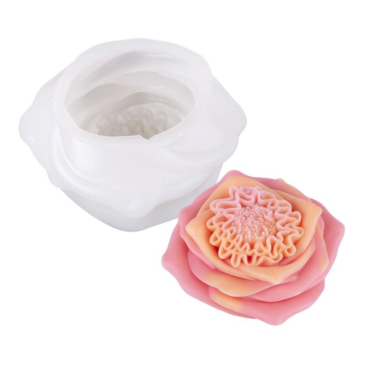 Candle Silicone Mold DIY Floral Aromatherapy Handmade Plaster Casting Mold