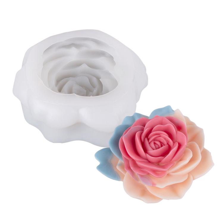 Candle Silicone Mold DIY Floral Aromatherapy Handmade Plaster Casting Mold
