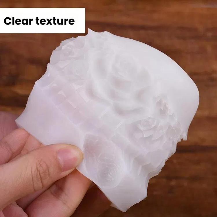 Flower Digital Aromatherapy Candle Silicone Mold DIY Diffuser Ornament Three-dimensional Digital Plaster Mold