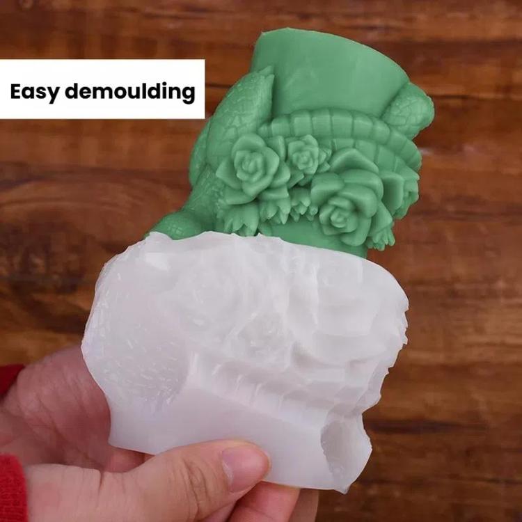 Flower Digital Aromatherapy Candle Silicone Mold DIY Diffuser Ornament Three-dimensional Digital Plaster Mold