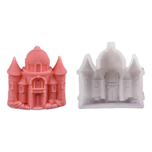 Castle Scented Candle Silicone Mold, A ZL-952, B  ZL-953, C ZL-954