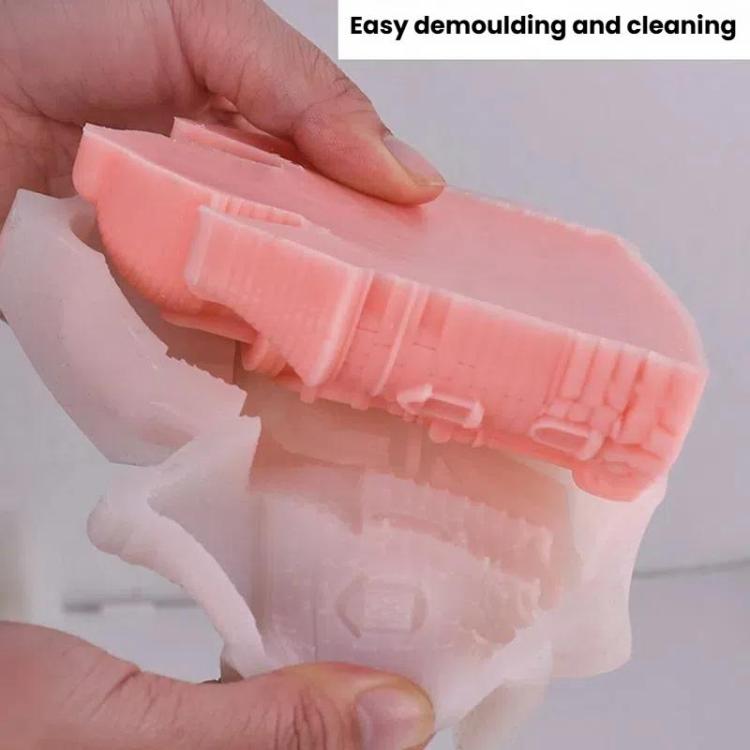 Castle Scented Candle Silicone Mold, A ZL-952, B  ZL-953, C ZL-954