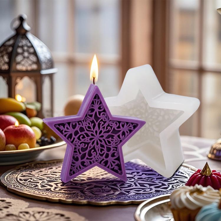 Candle Silicone Mold DIY Handmade Moon Star Aromatherapy Plaster Ornament Mold