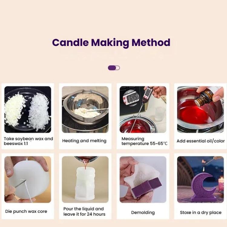 Candle Silicone Mold DIY Handmade Moon Star Aromatherapy Plaster Ornament Mold