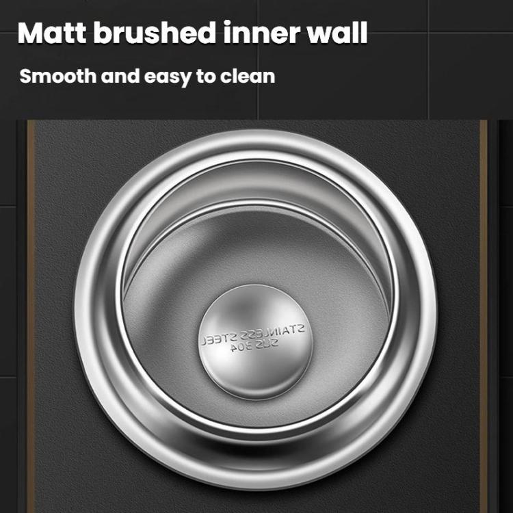 304 Stainless Steel Sealed Canister With Transparent Lid Leak-Proof Freshness Preserving Storage Can