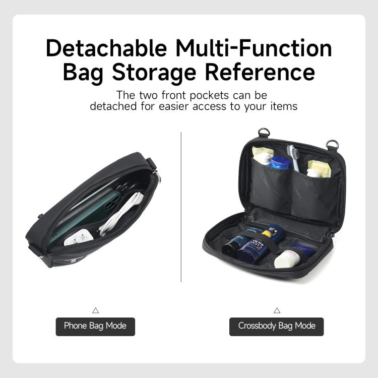 Tigernu T-B9836 3-in-1 Detachable Men Backpack Convertible Travel Laptop Bag for Sports & Commuting