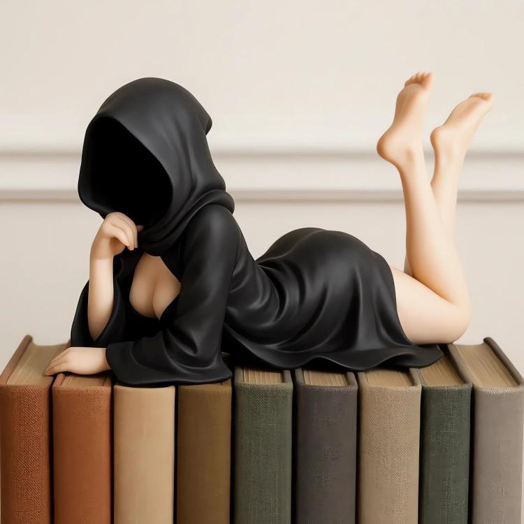 Halloween Black Robe Queen Bookshelf Statue Decorative Gift