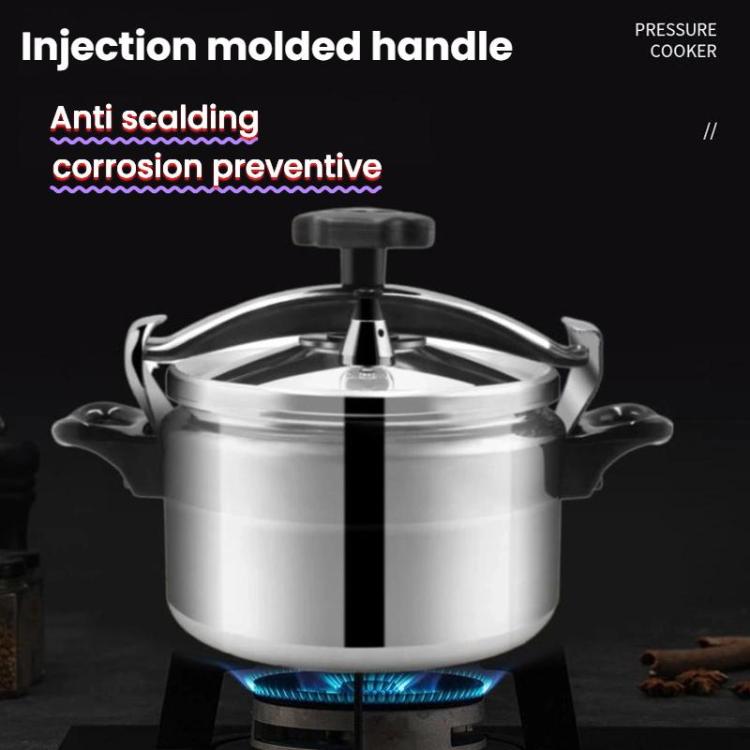 Aluminum Alloy Pressure Cooker with Secure Locking Lid, Explosion-Proof Design for Gas Stovetops