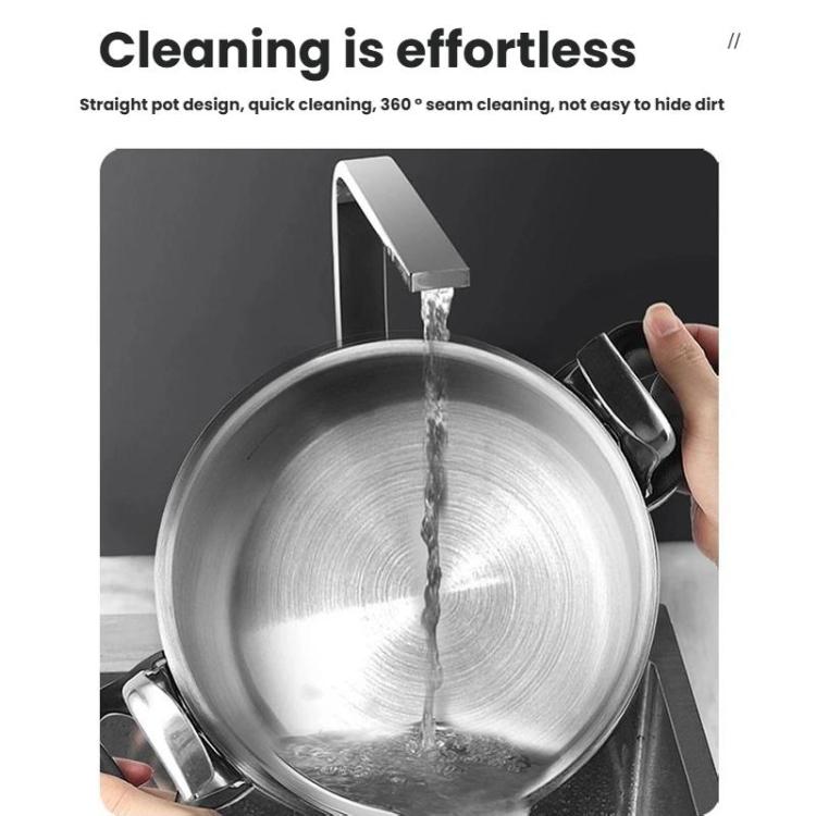 Aluminum Alloy Pressure Cooker with Secure Locking Lid, Explosion-Proof Design for Gas Stovetops