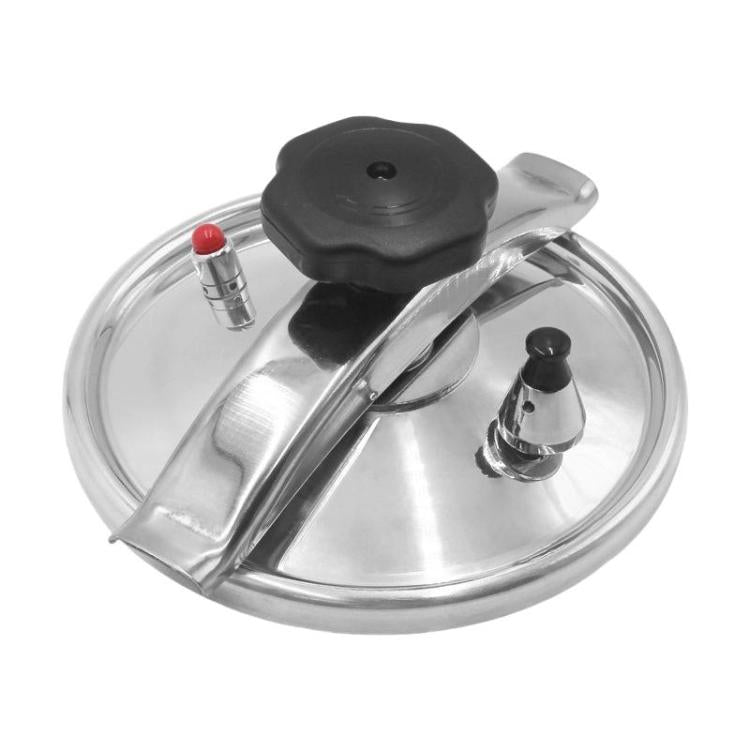 Aluminum Alloy Pressure Cooker with Secure Locking Lid, Explosion-Proof Design for Gas Stovetops