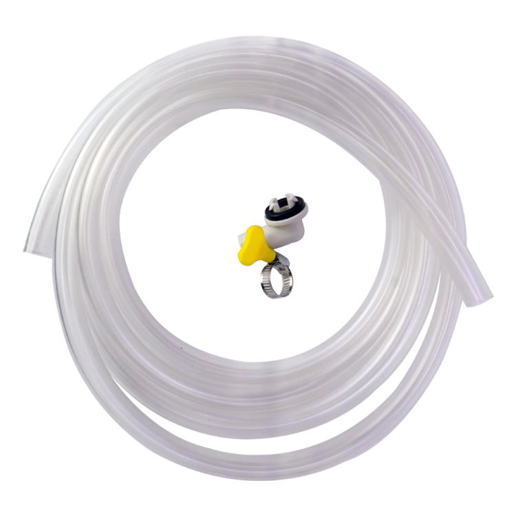 15mm Air Conditioner Drip Nozzle Kit Universal 3m Drain Hose with Elbow Adapter & Clamp for 15mm Outdoor Unit Drain Ports