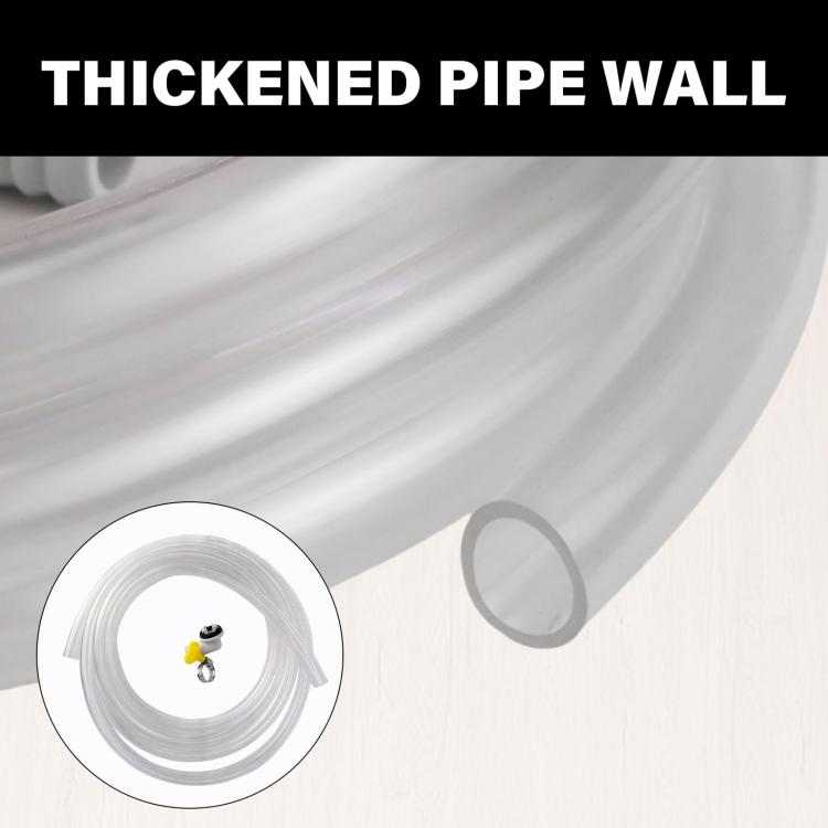 15mm Air Conditioner Drip Nozzle Kit Universal 3m Drain Hose with Elbow Adapter & Clamp for 15mm Outdoor Unit Drain Ports