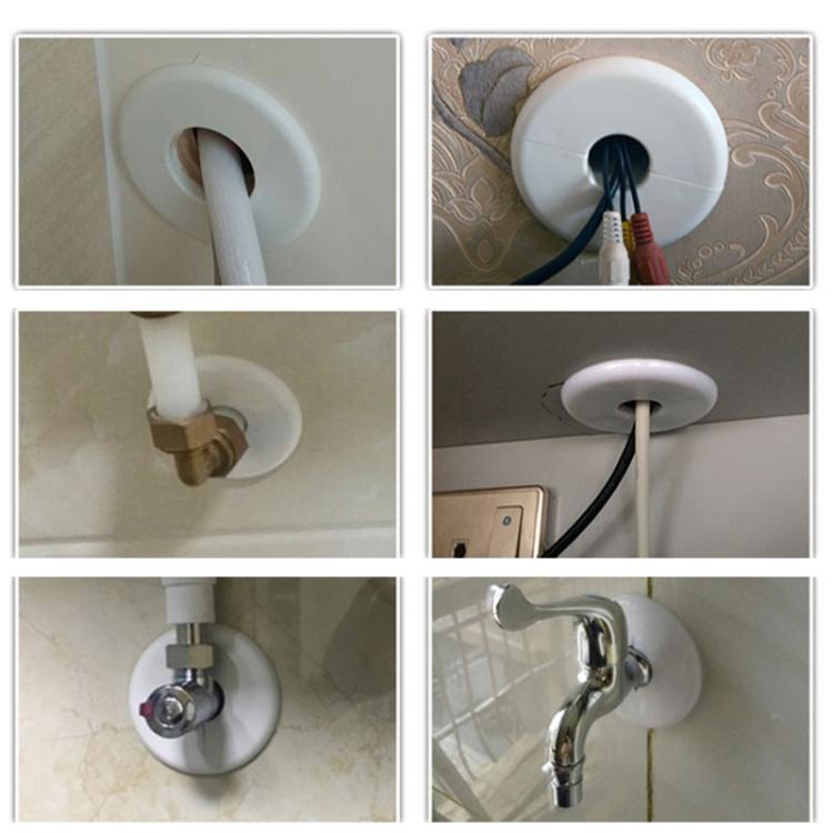 55mm Aesthetic Wall Hole Cover for Air Conditioner Pipes Decorative Cable Clutter Shield & Universal AC Pipe Wall Plate