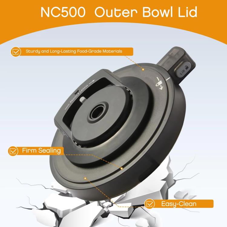 Replacement Outer Bowl Lid For Ninja NC500 Series Ice Cream Maker NC501/NC501H/NC501HBL