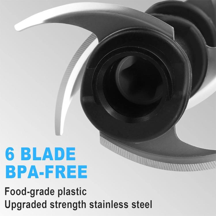Replacement 6-Blade For Ninja Blender 72 Oz Pitcher BL500 BL660 BL700 BL740 NJ600C