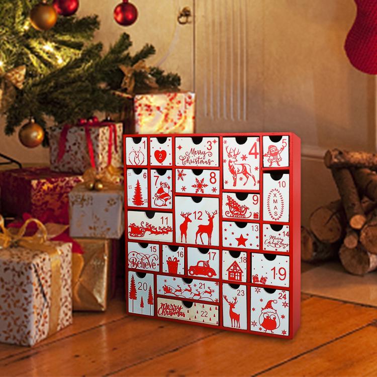Christmas Gift Countdown Calendar DIY Candy Gift Box