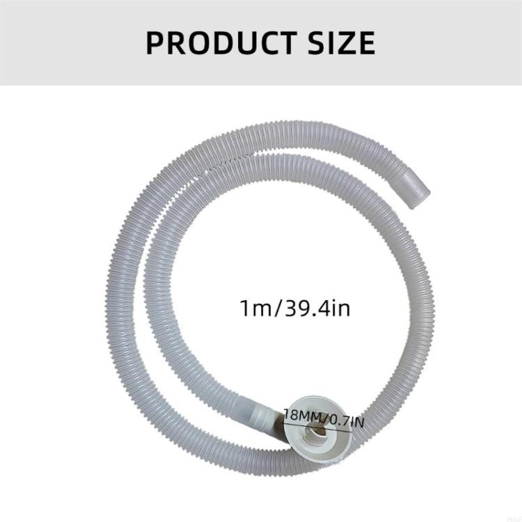 Air Conditioner Drain 18mm Elbow Nozzle Kit With 1m Drain Hose For AC Outdoor Units