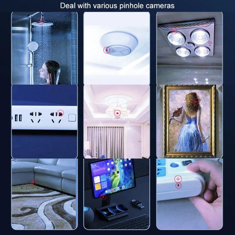 Hotel Anti-Sneak Camera Surveillance Camera Detector Infrared Detection+Laser Detection+Vibration Alarm