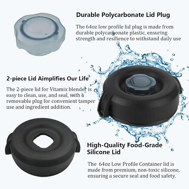 For Vitamix 5200 7500 750 630 Blender Lid 64oz Container Cover
