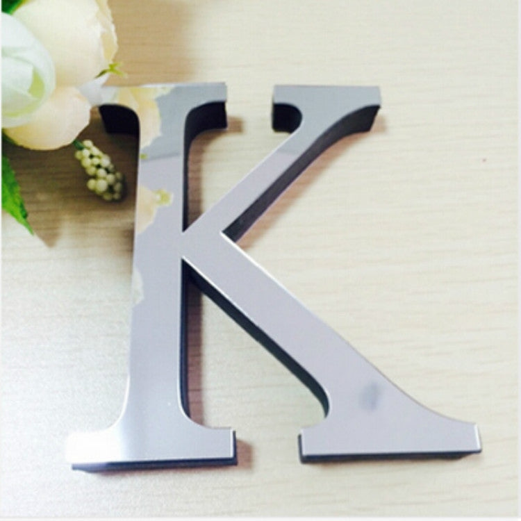 2 PCS Home Decoration Creative Personality English Letters Acrylic Mirror 3D DIY Wall Stickers