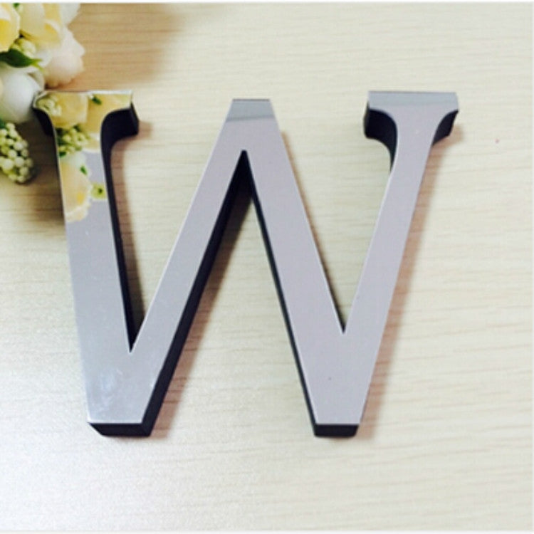2 PCS Home Decoration Creative Personality English Letters Acrylic Mirror 3D DIY Wall Stickers