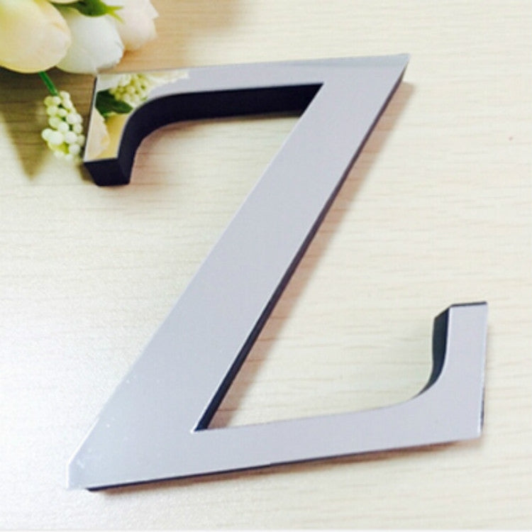 2 PCS Home Decoration Creative Personality English Letters Acrylic Mirror 3D DIY Wall Stickers
