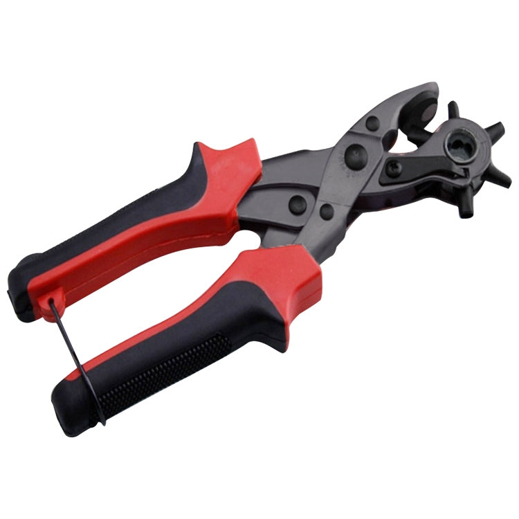 Multifunctional Belt Hole Puncher with 6 Holes Leather Hole Punch for Leather Belts Cards Paper Fabric