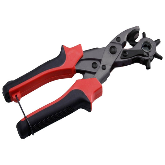 Multifunctional Belt Hole Puncher with 6 Holes Leather Hole Punch for Leather Belts Cards Paper Fabric