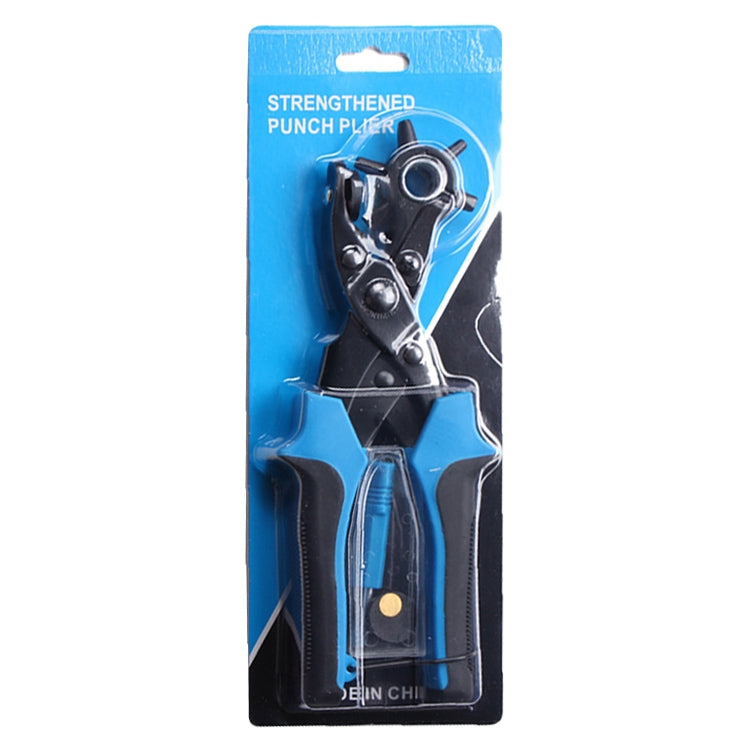 Multifunctional Belt Hole Puncher with 6 Holes Leather Hole Punch for Leather Belts Cards Paper Fabric